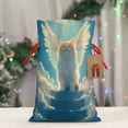 thumbnail image 5 of Naloa Sunshine Cute Winged Cat Drawstring Christmas Bags, 3D Xmas Gift Bags, Christmas Wrapping Bags, Xmas Goodie Bags, Treat Pouch Bags, Party Favor Bags-Small, 5 of 9