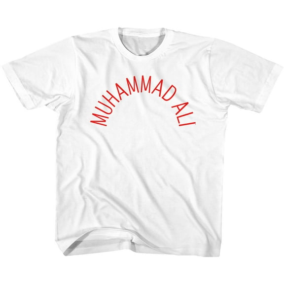Muhammad Ali Arch Text White Youth T-Shirt