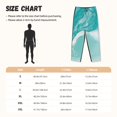 thumbnail image 3 of Fotbe Teal Turquoise 1 Pantalones de Pijama para Mujer, Pantalones de Dormir, Pantalones Pj con Cordón y Bolsillos-Large, 3 of 6