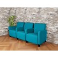 thumbnail image 2 of Lesro Ravenna Lounge Reception 3 Seat Tandem Seating in Teal, 2 of 5