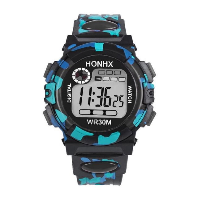 Iumwxz Montre Électronique Multifonction pour Enfants Garçons Filles