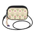 thumbnail image 2 of FORMRS Mini Crossbody Bag for Women Adjustable Shoulder Rope Travel Casual Phone Purse, Pastel Green Geometric, 2 of 7