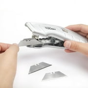 Hyper Tough Aluminum Retractable Utility Knife with 3 Blades