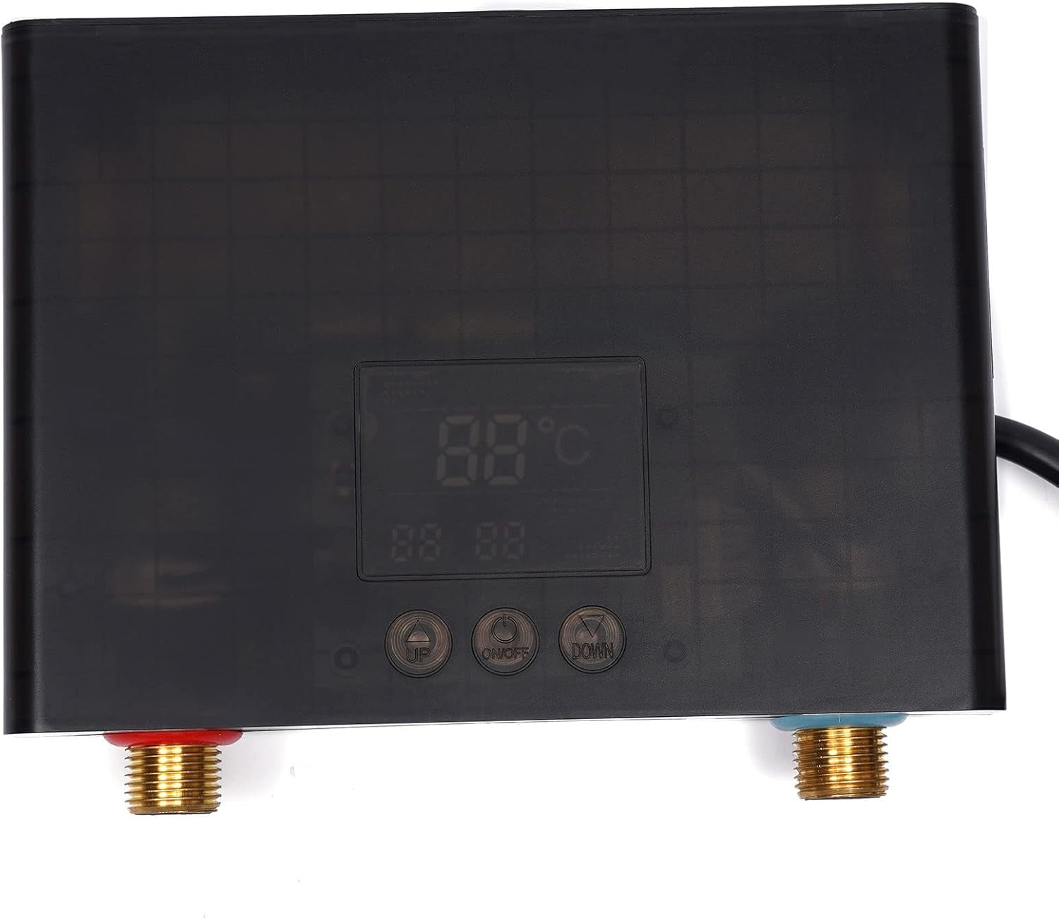 Miumaeov VElectric Water Heater,Mini Tankless Instant Hot Water Heater with LCD Display 110V 3000W Kitchen Under Sink Household