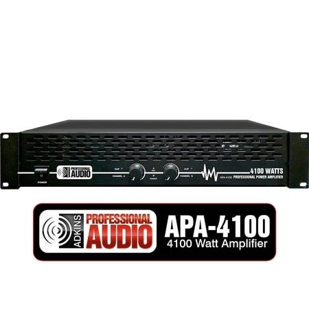 4100 Watt Professional DJ Power Amplifier - Adkins Pro Audio - Quality Audio at Aforadable (Best Professional Power Amplifier)