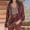 Red, variant on Women's Fall Velvet Tops Casual Long Sleeve Vintage Print Blouse Loose V Neck Boho Floral Velour Pullover Top