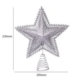 thumbnail image 3 of Navideña Con Cinco Puntas Y Adorno para Navidad Purpurina 20 Cm (plateado), 3 of 8