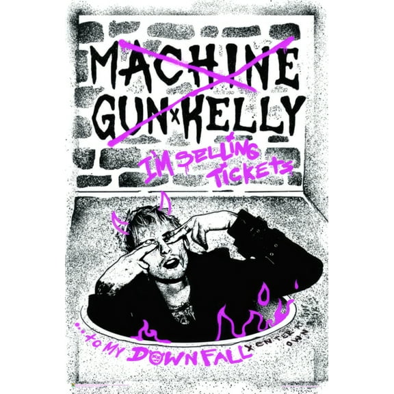 Machine Gun Kelly - Music Poster (Tickets To My Downfall) (Size: 24" x 36")