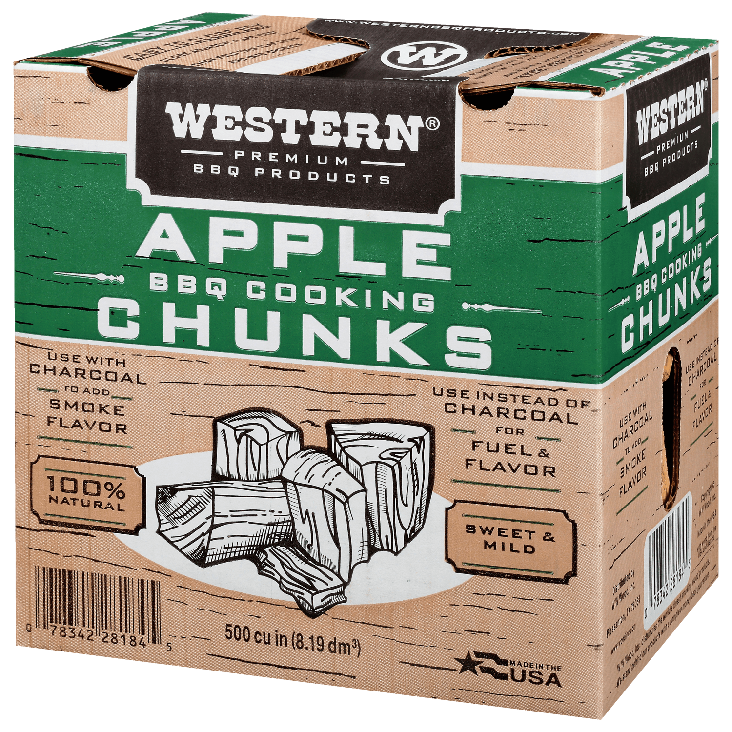 Western Premium BBQ Apple Smoking Chunks 500 Cu In photo 4