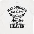 thumbnail image 4 of Inktastic Handpicked for Earth By My Auntie in Heaven with Angel Wings Boys or Girls Toddler T-Shirt, 4 of 5