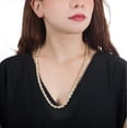 thumbnail image 5 of Cadena Collar Torsal Ametrinaa 8mm Unisex 60cm Chapa de Oro 18k MPCA0030, 5 of 5