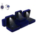 thumbnail image 3 of Ring Box LED Lighted: Classic Engagement Wedding Ring Case Jewelry Storage Box, 3 of 8