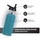 thumbnail image 4 of Termo Magma Life Capri Blue Acero Inoxidable 32 Oz 3 Tapas para Café y Agua, 4 of 6