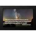 thumbnail image 2 of ArtsyQuotes 18x13 Black Modern Framed Museum Art Print Titled - Neil deGrasse Tyson Quote: The More I Learn, 2 of 5