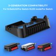thumbnail image 3 of Estante Almacenamiento Host Consola Juegos para 2 Soporte Horizontal Switch/OLED, 3 of 9