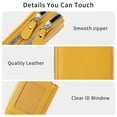 thumbnail image 5 of LOUEBICA Credit Card Holder Wallet RFID Blocking Leather Small Wallet for Women Double Zipper Wallet with ID Window, 5 of 8