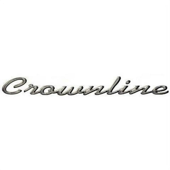 Crownline Boat Raised Decal 22023 | 20 x 2 1/4 Inch Metallic Gray