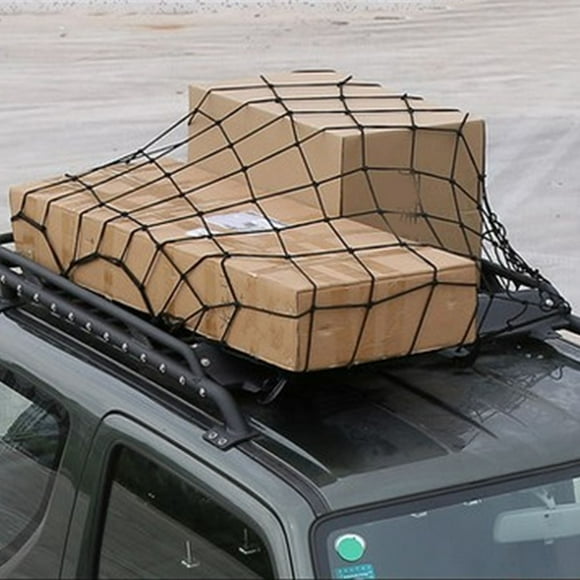 Suv Roof Net Car Elasticated Bungee Net Auto Roof Luggage Carrier Net Car Roof Net Elasticity Carrier Net Car Roof Luggage Net Elasticated Bungee Net Auto Luggage Carrier Net