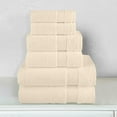 thumbnail image 7 of Bath Towels Set 6-Piece Original Turkish Cotton Soft, Absorbent and Premium Towel for Bathroom, Ivory, 7 of 7