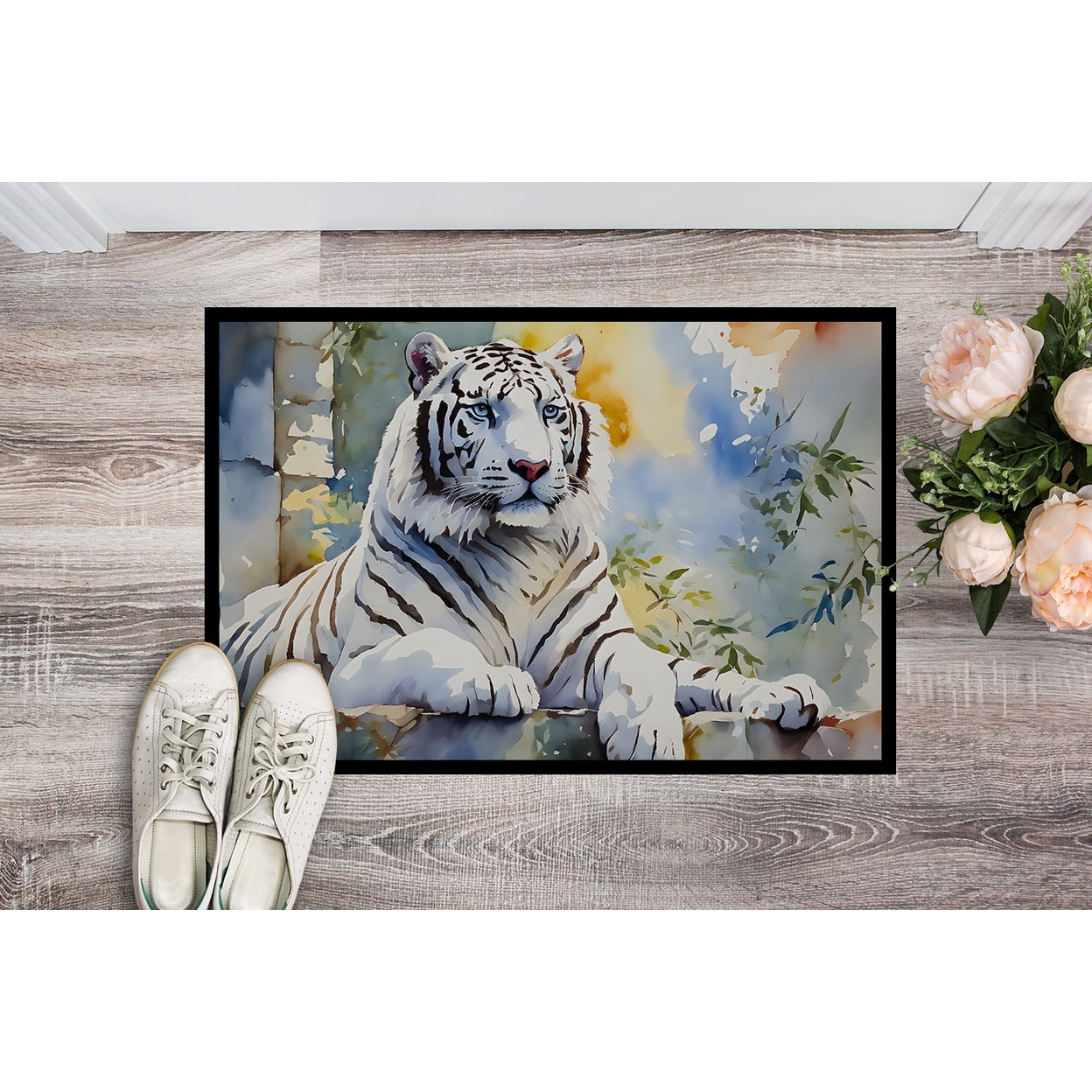 Carolines Treasures DAC3000MAT 0.15 x 18 x 27 in. White Tiger Doormat
