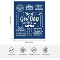thumbnail image 4 of New Dad Gifts Blanket 60"x 50", First Time Dad Gifts, Dad to Be Gifts for 1st Time Dad, Expectant Dad Gifts, Dad Est 2025, Father to Be Gifts, Daddy to Be Gifts, Soon to Be Dad Gifts, 4 of 6