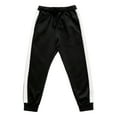 thumbnail image 4 of Mens Baggy Sweatpants Basic Casual Pants Relaxed Fit Straight Leg Spring Fall Lightweight Streetwear Lounge Pants Black L, 4 of 4