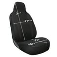 thumbnail image 3 of Oxgord 2-Piece Integrated Flat Cloth Bucket Seat Covers Universal Fit (Red), 3 of 3