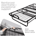 thumbnail image 4 of Milliard Twin Steel Folding Bed with Luxurious Memory Foam, 4 of 8