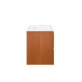 thumbnail image 3 of Wall Mount Sink Vanity Cabinet, Cherry White, Melamine Wood , Hotel Bedroom Bathroom, Modern Contemporary HB34107, 3 of 9