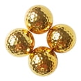 thumbnail image 4 of 4.26cm Plated Gold Golf Balls For Golfer Indoor Outdoor Swing Putter Training, 4 of 5