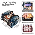 thumbnail image 3 of Rabbit Double Layered Insulated Lunch Bag with Two Compartments | Large Capacity Lunch Bags for Men Women | Handheld Refrigerated Lunch Bag 7.1x11.4x16.1 inches, 3 of 6