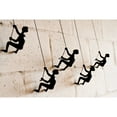thumbnail image 2 of 6" X 3" X 3" Resin Black 5 Pack Climbing Man, 2 of 4