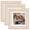Natural, variant on 8x8 Picture Frame Set of 3, Display 5.5x5.5 Picture with Mat or 8 x 8 Without Mat, Square Wood Photo Frame for Wall Mount and Tabletop Display