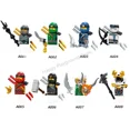 thumbnail image 4 of Figuras de anime Jay Kai Shinobi Lloyd Garmadon Nya Películas Ladrillos Muñecas Mini Acción Juguete Figura Bloques de construcción Juguetes para ensamblar Modelo, 4 of 4