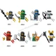 thumbnail image 4 of Figuras de anime Jay Kai Shinobi Lloyd Garmadon Nya Películas Ladrillos Muñecas Mini Acción Juguete Figura Bloques de construcción Juguetes para ensamblar Modelo, 4 of 4