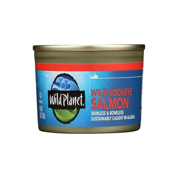 Wild Planet Wild Sockeye Salmon, 6 oz ( Pack of 2 )