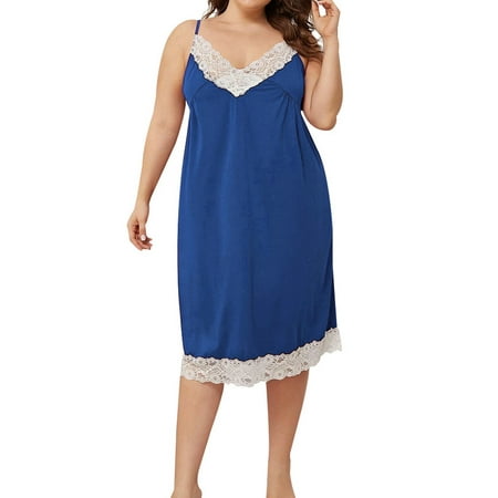

Julycc Women Sexy Lingerie Nightie Dress Plus Size Babydoll Lace Sleepwear Gown