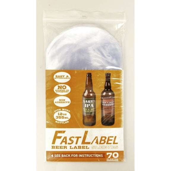 FastLabel Beer Label Sleeves 12oz (330-355ml)