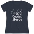 thumbnail image 2 of Crystals Sage Candles Herbs Women's Triblend Tee, 2 of 5