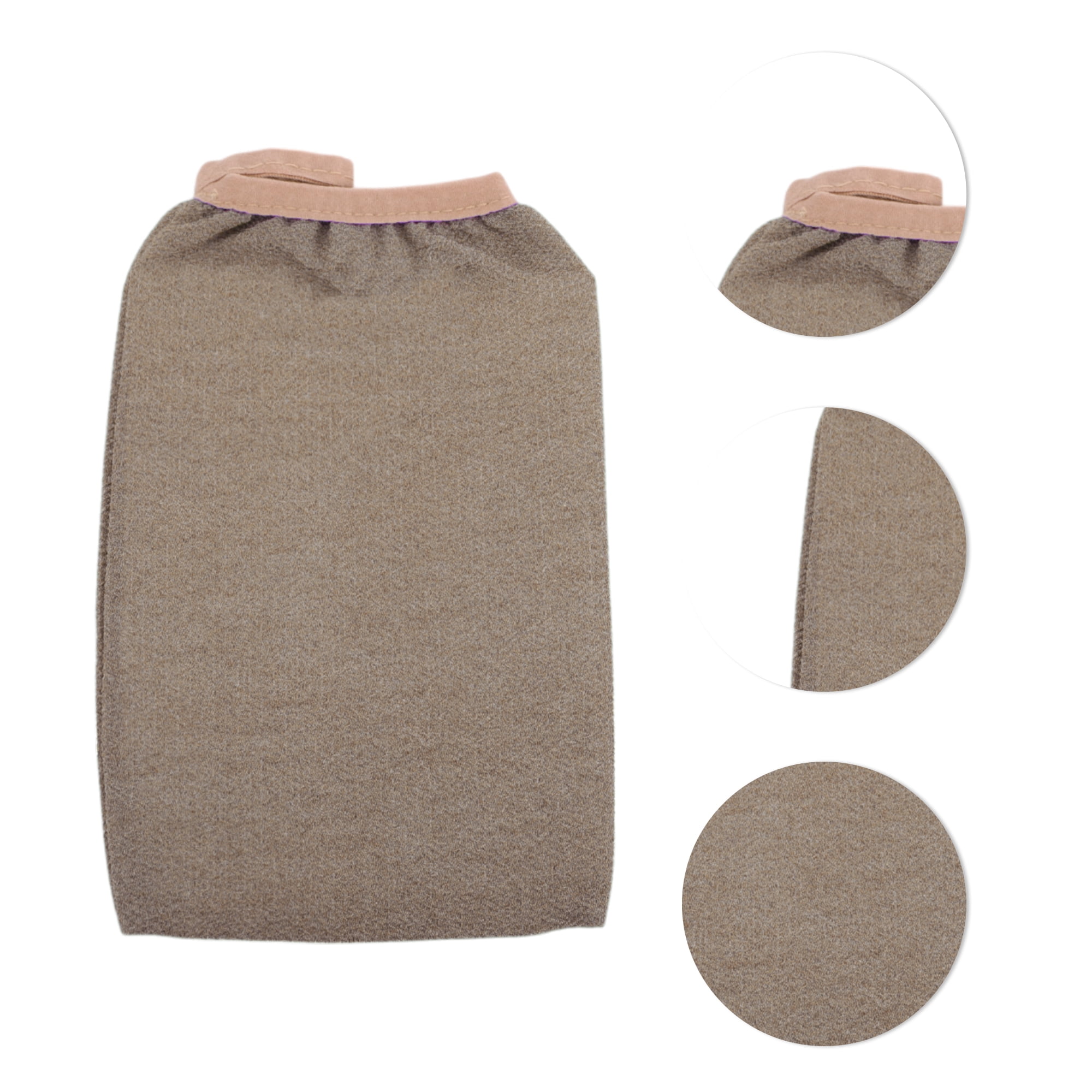 Unique Bargains Gloves Bath Towel for bathroom 5.12"x7.28" 1 Pc Brown