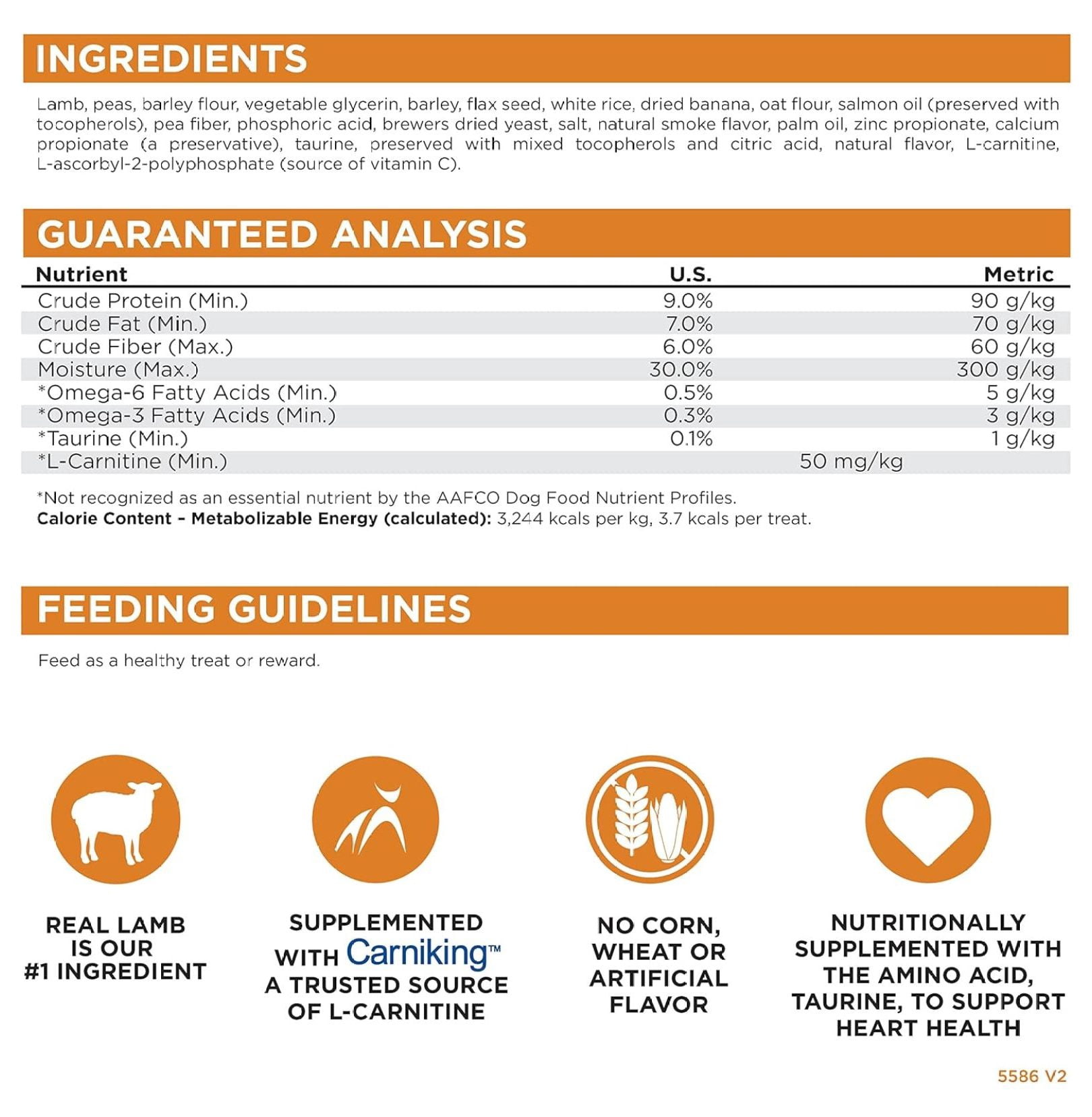 Nutri Source TU80021 14 oz Soft & Tender Lamb Treats for Dogs