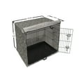 thumbnail image 6 of Abstract Dog Crate Cover, Monochrome Design Triangles Art of Brushstrokes Abstract Layout, Easy to Use Pet Kennel Cover Small Dogs Puppies Kittens, 7 Sizes, White and Charcoal Grey, by Ambesonne, 6 of 6