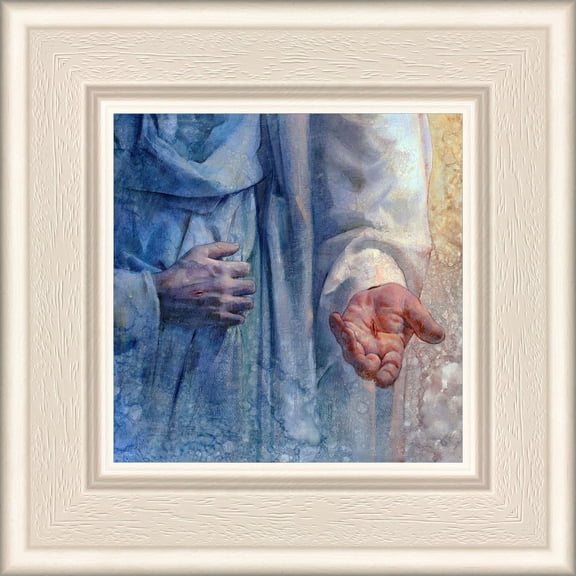 6 X 6 Do You Trust Me by Yongsung Kim With Whitewood Frame
