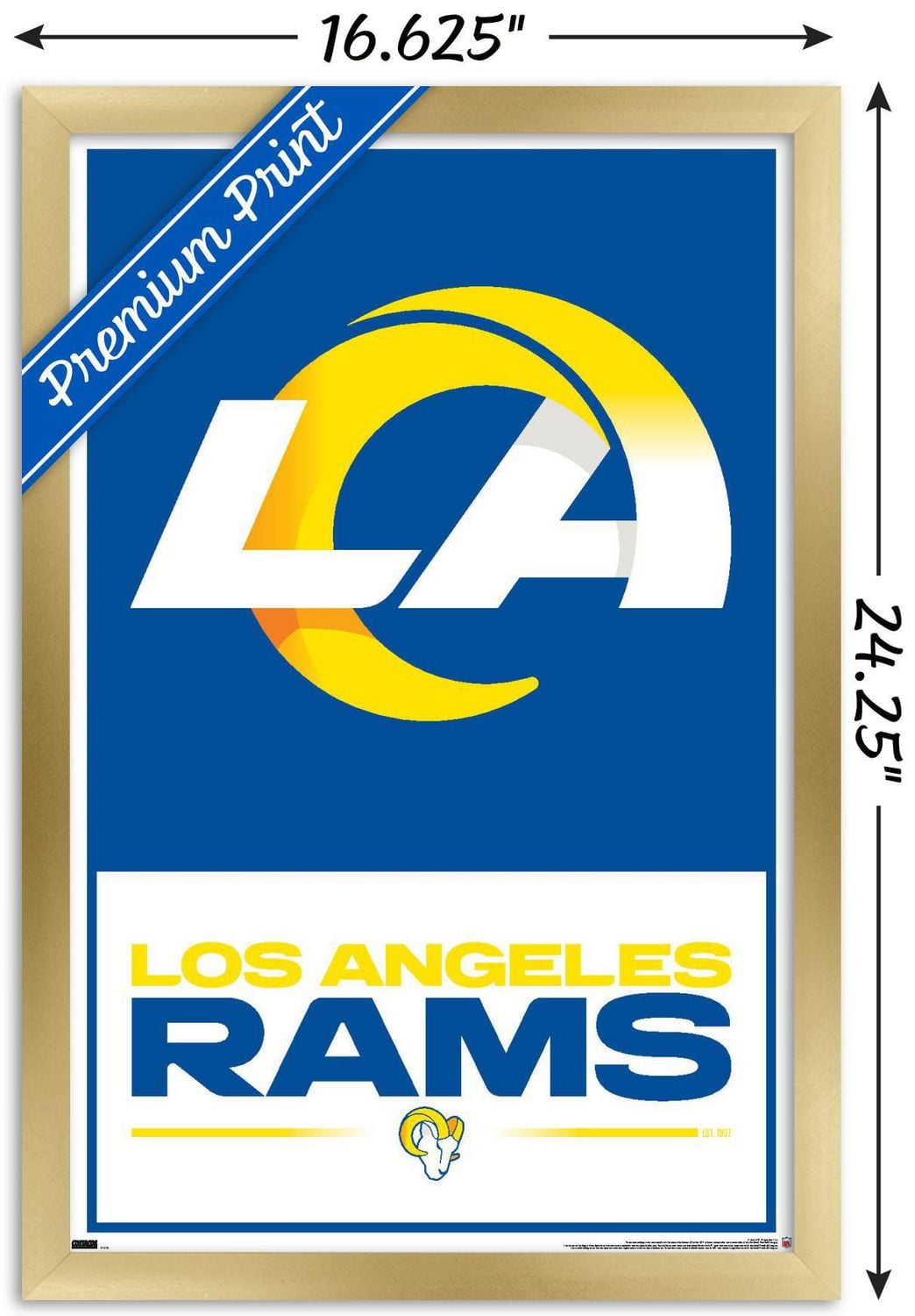 NFL Los Angeles Rams - Logo 21 Wall Poster