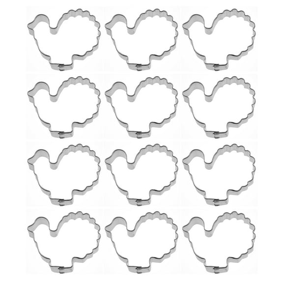 Mini Turkey Dozen Cookie Cutters 1.75 inches/each H3000-W12 - The Cookie Cutter Shop - Tin Plate Steel
