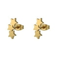 thumbnail image 7 of Opolski Chic Triple Star Ear Studs Stainless Steel Earrings Women Piercing Jewelry Charm, 7 of 7
