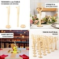 thumbnail image 5 of Efavormart Set of 20 Natural Wooden 1-20 Wedding Table Numbers on Sticks With Round Holder Base, 11" Tall Rustic Table, 5 of 11