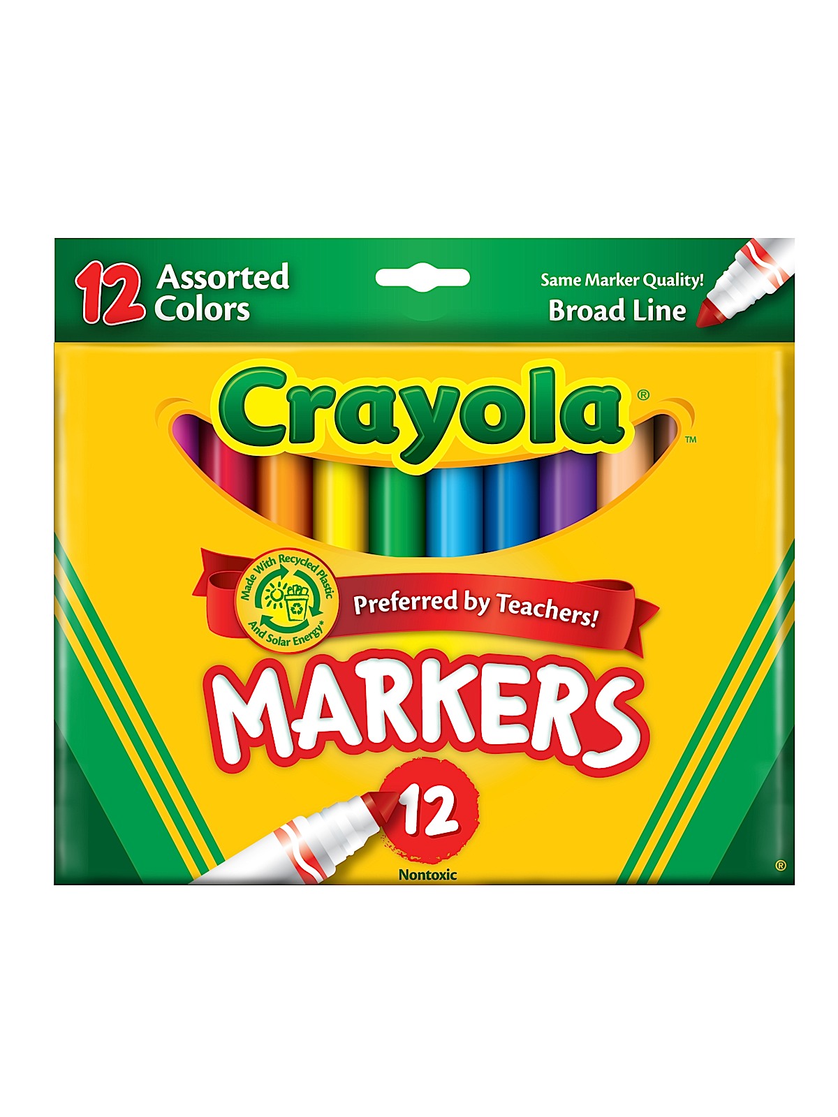 Assorted Colors Marker Sets Broad, Box Of 12 (Pack Of 4)