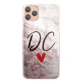 thumbnail image 1 of Personalised HTC Phone Hard Case with Heart Accented Stylish Initials on Pink,iPhone 13 Pro, 1 of 4