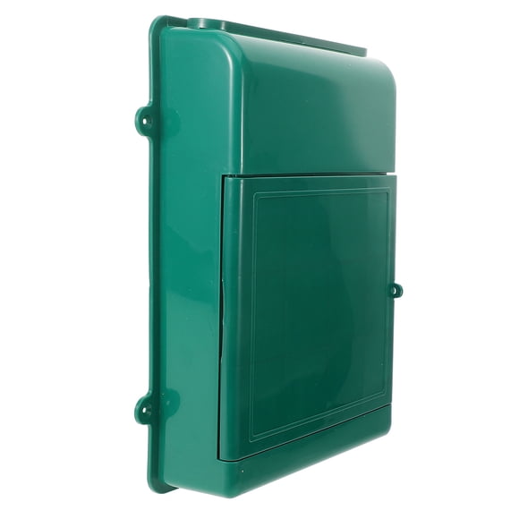 OULII Household Mailbox Green Plastic 1Pcs Outdoor Wall Decoration